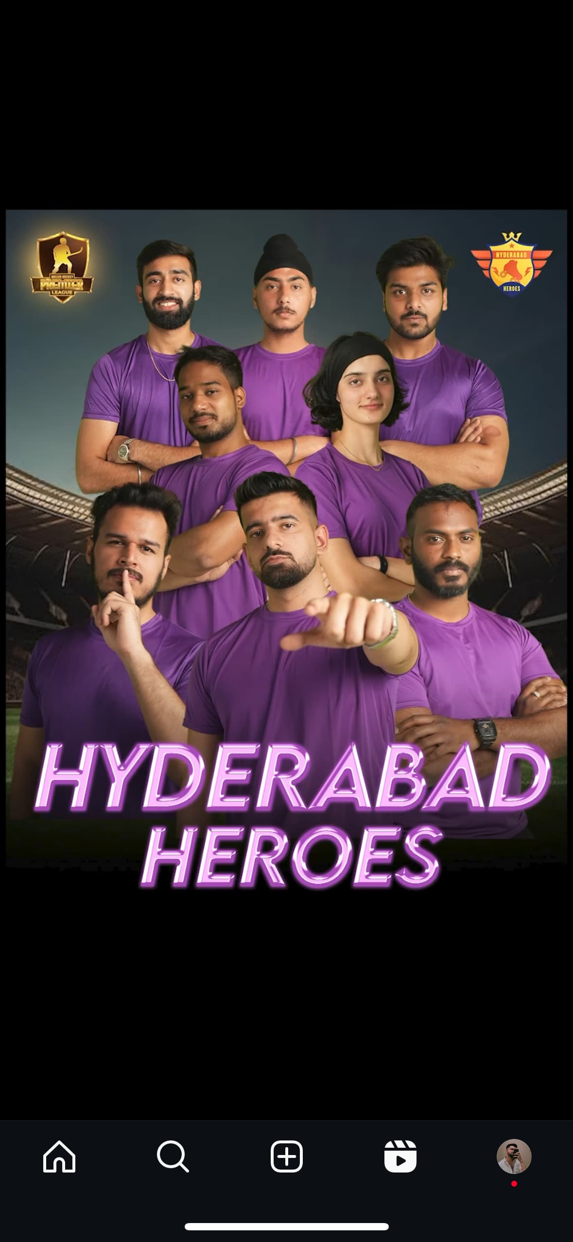 Hyderabad Heroes team poster